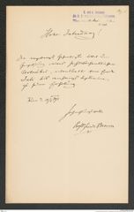k.k. naturhistorisches Hofmuseum, Intendanzakten 1885-1896 (Hauer), Aktenzahl Z.336/1892, Seite 1